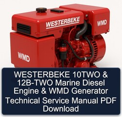 Westerbeke 10TWO 12B-TWO Marine Diesel Engine WMD Generator Service Repair Workshop Manual PDF