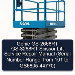 Genie Gs-2668rt Gs-3268rt Scissor Lift (serial Number Range: From 101 Gs6805-44770) Service Repair Workshop Manual PDF