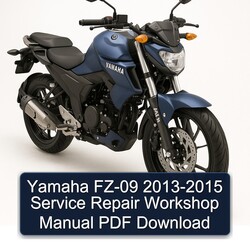 Yamaha FZ-09 2013-2015 Service Repair Workshop Manual PDF Download