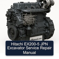 Hitachi EX200-5 JPN Excavator Service Repair Workshop Manual PDF
