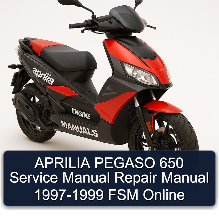 1997-1999 Aprilia Pegaso Models 650 - FSM Online Service Repair Workshop Manual PDF