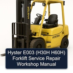 Hyster E003 (h30h H60h) Forklift H30H H60H Service Repair Workshop Manual PDF