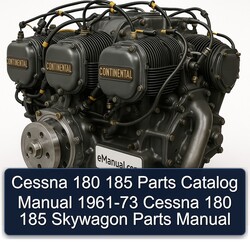 1961-1973 Continental O 470 Series Cessna 180 185 Skywagon Parts Catalog PDF