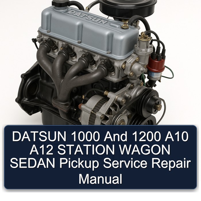 Datsun A10 A12 1000 1200 Station Wagon Sedan Pickup Service Repair Workshop Manual PDF
