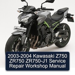 2003-2004 Kawasaki Z Series Z750 ZR750 ZR750-J1 Service Repair Workshop Manual PDF