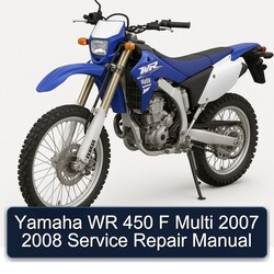 Yamaha WR 450 F Multi 2007 2008 Manual de servicio y reparación 