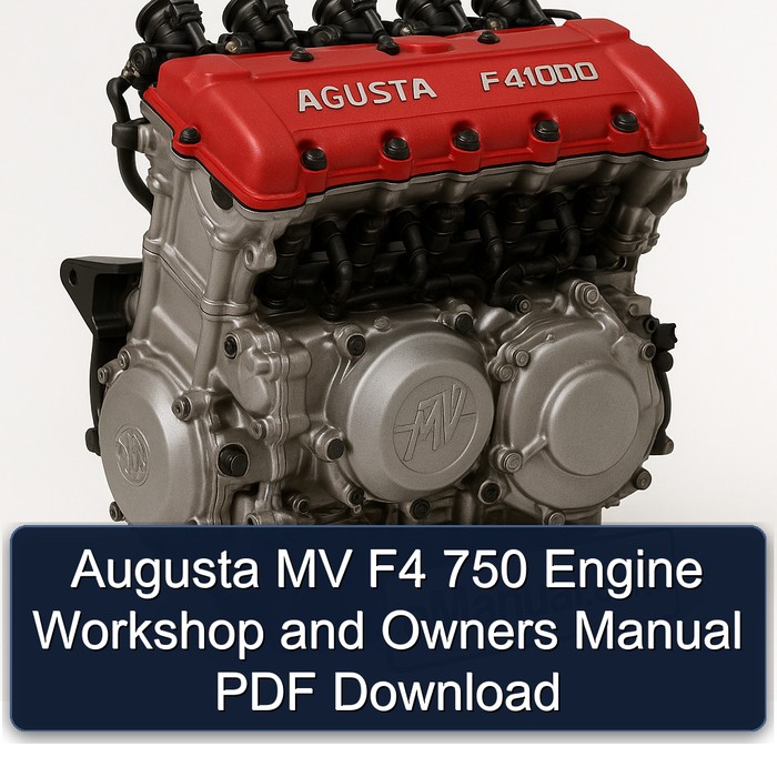 Augusta MV F41000 F4 750 Engine Owners Owner's Manual PDF