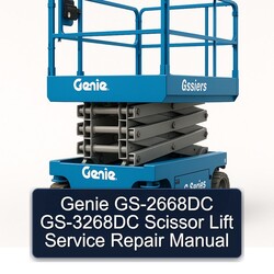 Genie Gs-2668dc Gs-3268dc Scissor Lift Service Repair Workshop Manual PDF