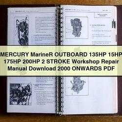 2000 Mercury Mariner Outboard 135HP 15HP 175HP 200HP 2 Stroke Onwards Service Repair Workshop Manual PDF