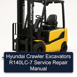 Hyundai Crawler Excavators R140lc-7 Service Repair Workshop Manual PDF