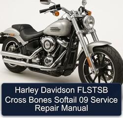 Harley Davidson Softail Flstsb Cross Bones 09 Service Repair Workshop Manual PDF