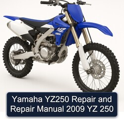 2009 Yamaha YZ Models YZ250 250 Service Repair Workshop Manual PDF