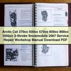 2007 Arctic CAT 370CC 500CC 570CC 600CC 800CC 1000CC 2-stroke Snowmobile Service Repair Workshop Manual PDF