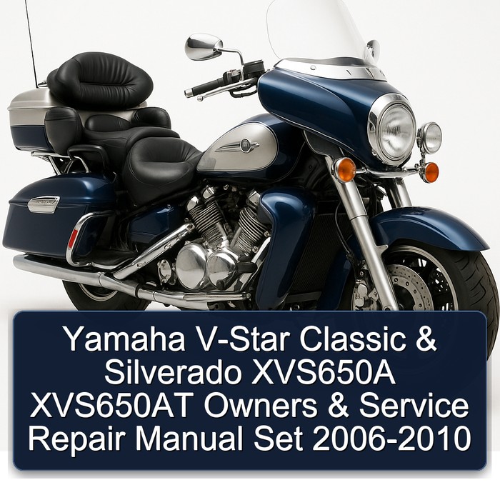2006-2010 Aprilia Classic Yamaha V-STAR Silverado XVS650A XVS650AT Owners Set Service Repair Workshop Manual PDF