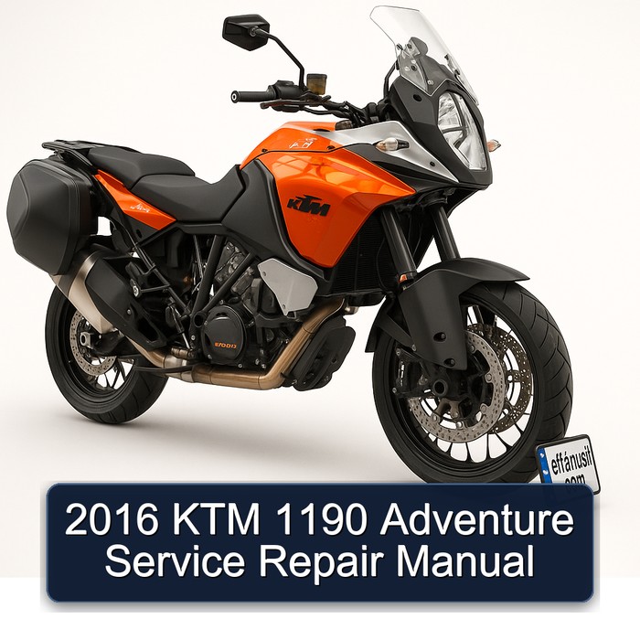 2016 KTM 1190 Adventure Service Repair Workshop Manual PDF