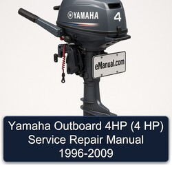  Yamaha Outboard 4HP (4 HP) Manual de servicio y reparación 1996-2009