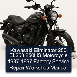 1987-1997 Kawasaki Eliminator 250 EL250 250HS Motorcycle Service Repair Workshop Manual PDF