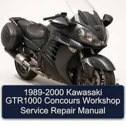 1989-2000 Kawasaki GTR Series GTR1000 Concours Service Repair Workshop Manual PDF