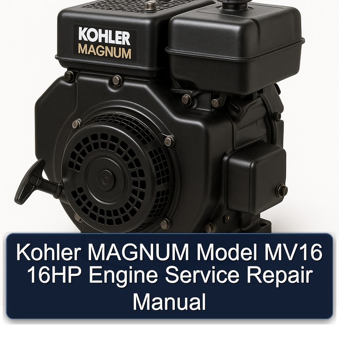 Kohler Magnum Models Model MV16 16HP Engine Service Repair Workshop Manual PDF
