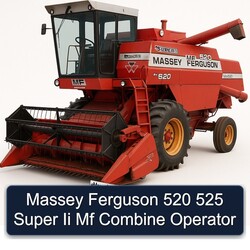Massey Ferguson 520 525 Super Ii Mf Combine Operator