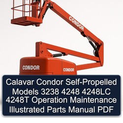 Calavar Condor Self-propelled Models 3238 4248 4248LC 4248T Operation Illustrated Parts Catalog PDF