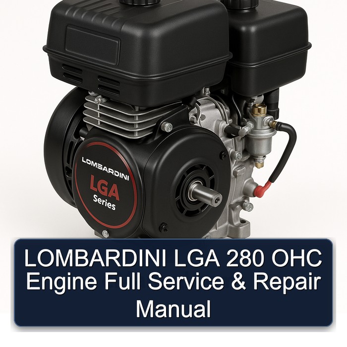Lombardini LGA Series 280 OHC Engine Service Repair Workshop Manual PDF
