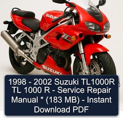 1998-2002 Suzuki TL1000 TL1000R TL 1000 R - (183 Mb) Service Repair Workshop Manual PDF