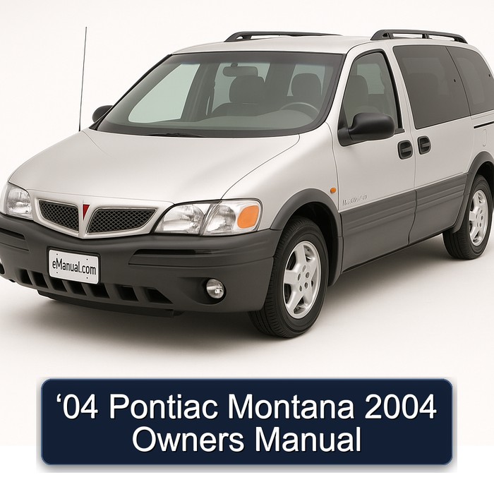 2004 Pontiac Montana ‘04 Owners Owner's Manual PDF