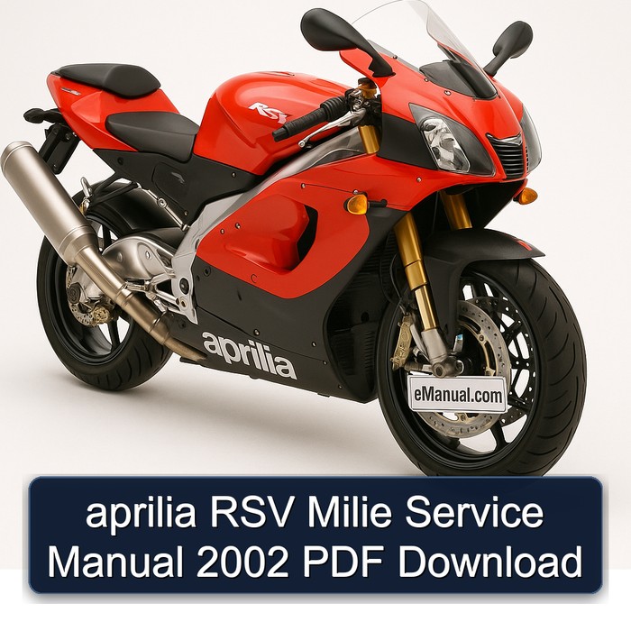 2002 Aprilia RSV Models Milie Service Repair Workshop Manual PDF