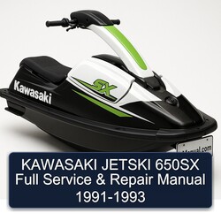 1991-1993 Kawasaki Jetski 650SX Service Repair Workshop Manual PDF