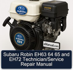 Subaru Robin EH Models EH63 64 65 EH72 Technician/ Service Repair Workshop Manual PDF