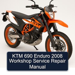 2008 KTM 690 Enduro Service Repair Workshop Manual PDF