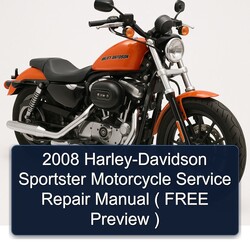 2008 Harley Davidson Sportster Harley-davidson Motorcycle ( Free Preview ) Service Repair Workshop Manual PDF