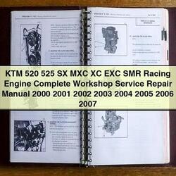 2000-2007 KTM 520 525 SX MXC XC EXC SMR Racing Engine Service Repair Workshop Manual PDF