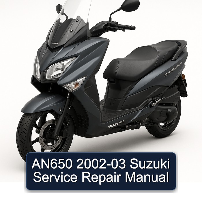 2002-2003 Suzuki Burgman Series AN650 Service Repair Workshop Manual PDF