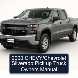 2000 Chevrolet Chevy / Silverado Pick Up Truck Owners Owner's Manual PDF