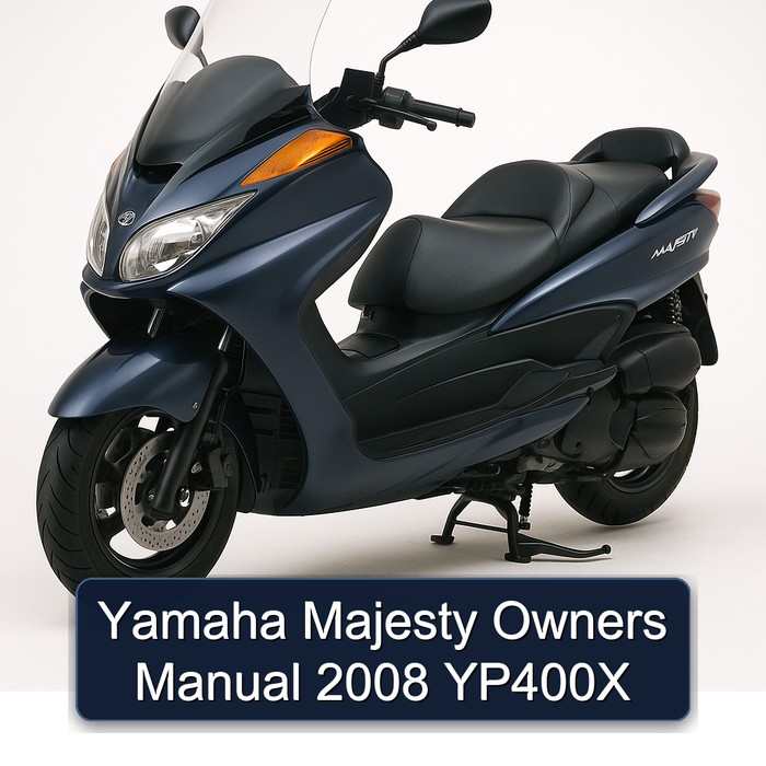2008 Yamaha Majesty Owners YP400X Owner's Manual PDF