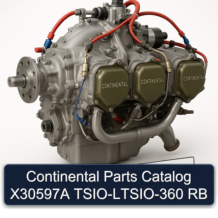 Continental IO 360 Series X30597A Tsio-ltsio-360 RB Parts Catalog PDF
