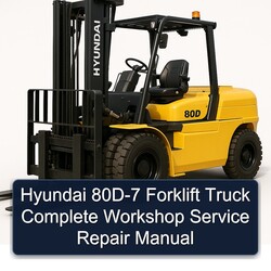 Hyundai 80D-7 Forklift Truck Service Repair Workshop Manual PDF