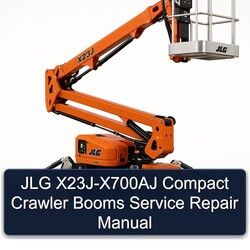 JLG X23j-x700aj Compact Crawler Booms Service Repair Workshop Manual PDF