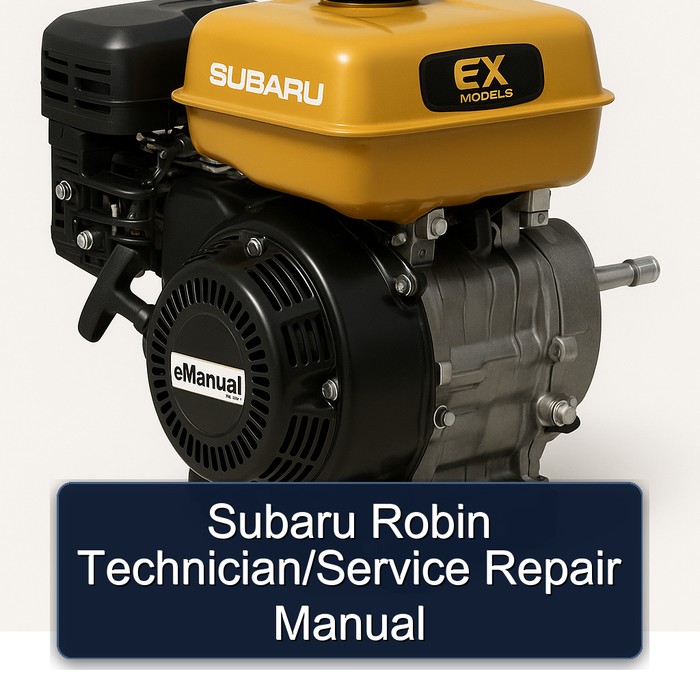 Subaru Robin EX Models Technician/ Service Repair Workshop Manual PDF
