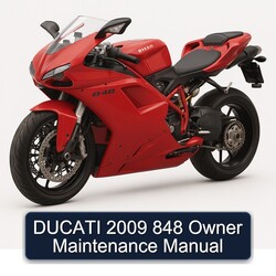 2009 Ducati 848 Owner Service Repair Workshop Manual PDF