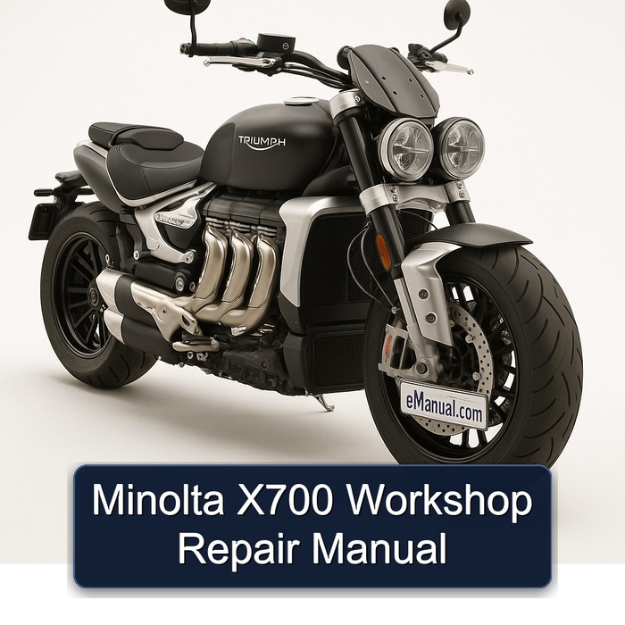 Triumph Rocket Minolta X700 Service Repair Workshop Manual PDF