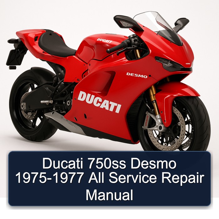 1975-1977 Ducati Desmo 750SS - All Service Repair Workshop Manual PDF