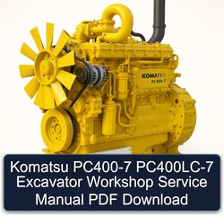 Komatsu PC400-7 Pc400lc-7 Excavator Service Repair Workshop Manual PDF