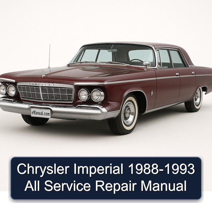 1988-1993 Chrysler Imperial All Service Repair Workshop Manual PDF