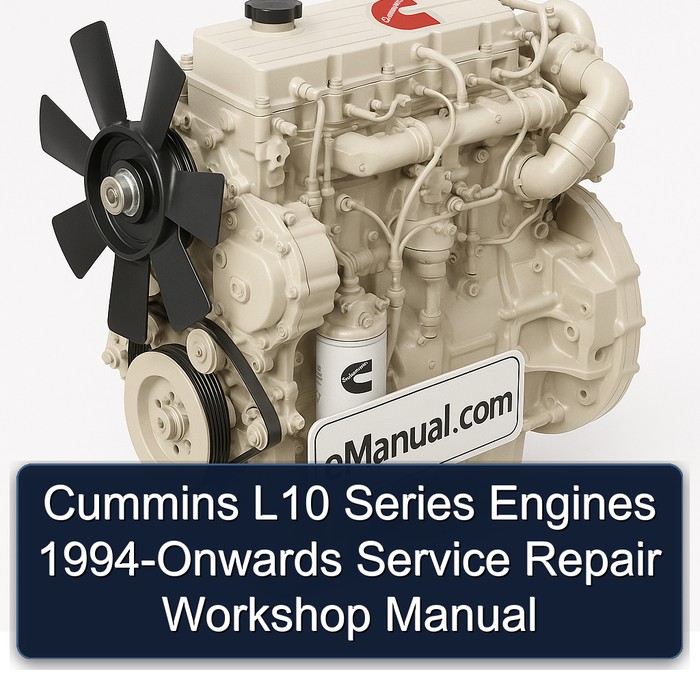 1994 Cummins B Series L10 Engines -onwards Service Repair Workshop Manual PDF