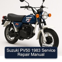 1983 Suzuki PV50 Service Repair Workshop Manual PDF