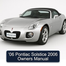 2006 Pontiac Solstice ‘06 Owners Owner's Manual PDF
