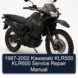 1987-2002 Kawasaki KLR Series KLR500 KLR600 Service Repair Workshop Manual PDF